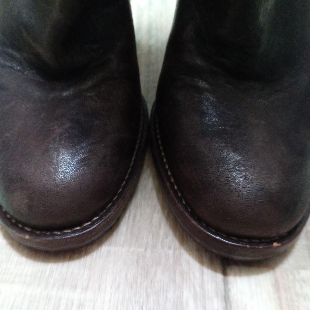 ミュウミュウ　35 1/2　ブーツ　ラムスキン　ムートン　ニーハイ　miumiu