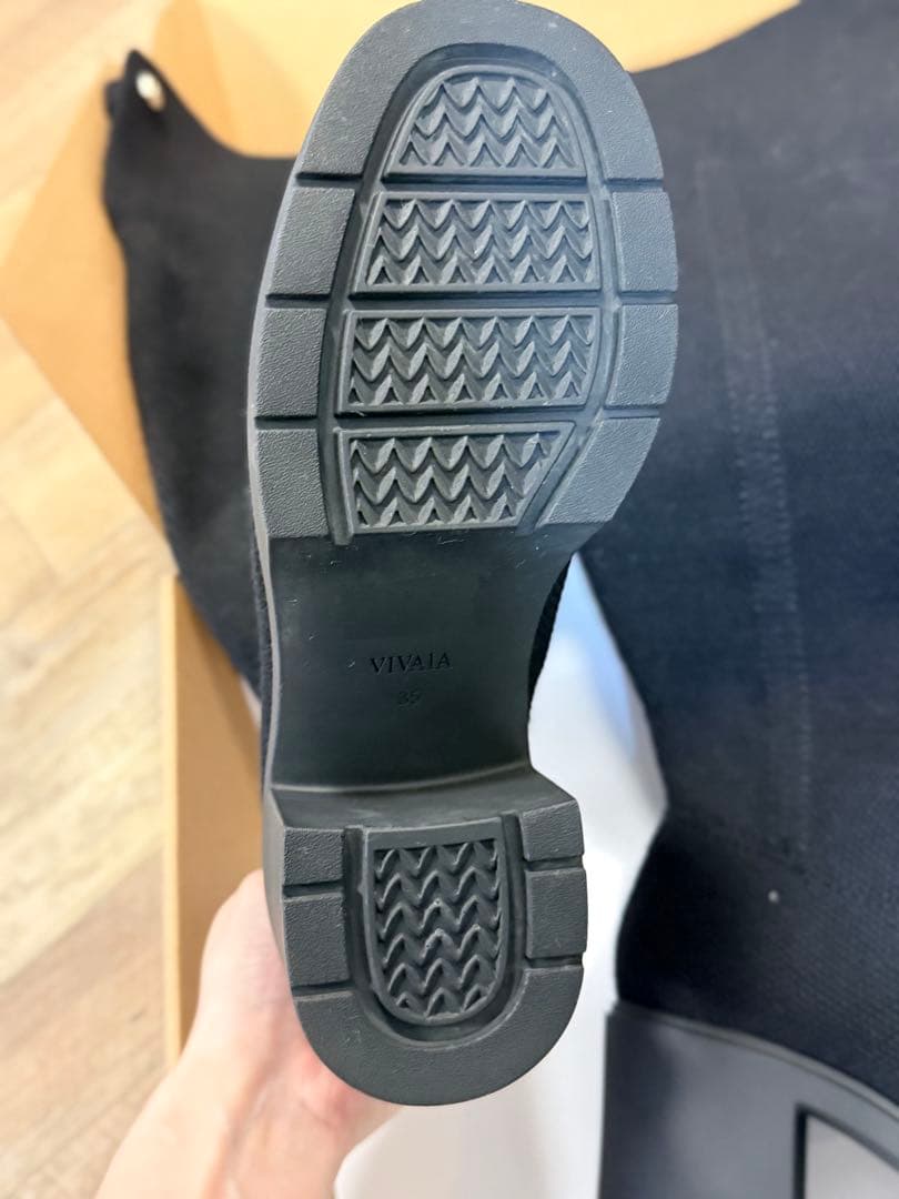 s*7様 VIVAIA [Gia] 折り返し式 ニーハイブーツ 35 22cm