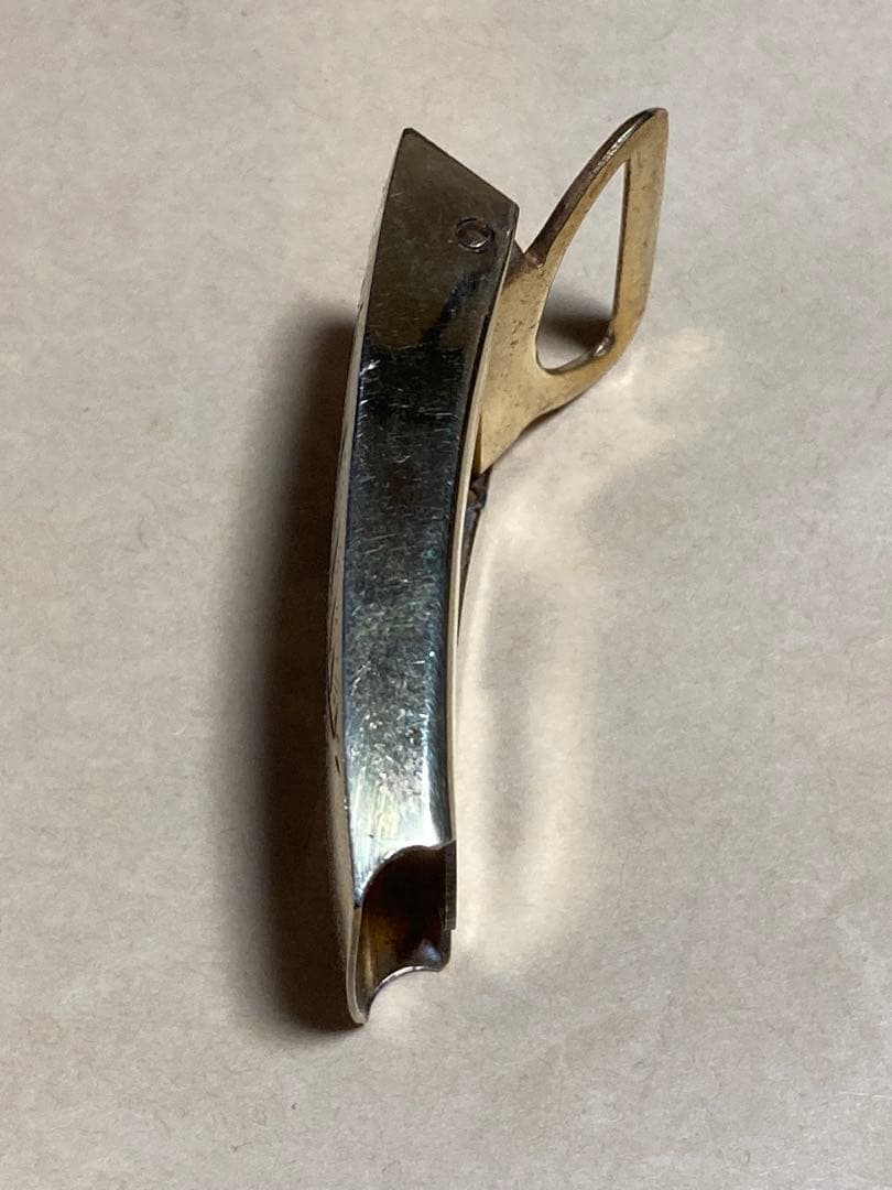 銀製バックル　虎の彫刻　SILVER刻印