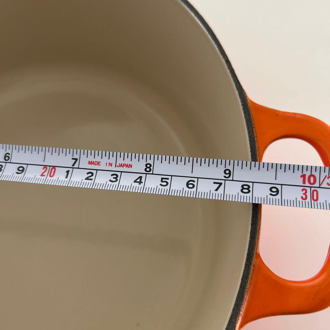 ルクルーゼ　LE CREUSET　ココット ロンド オレンジ　28cm