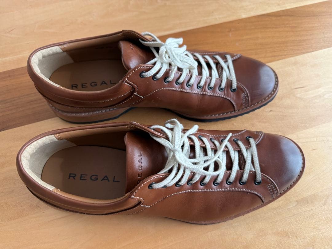 REGAL 57rr ブラウン レザースニーカー 27cm