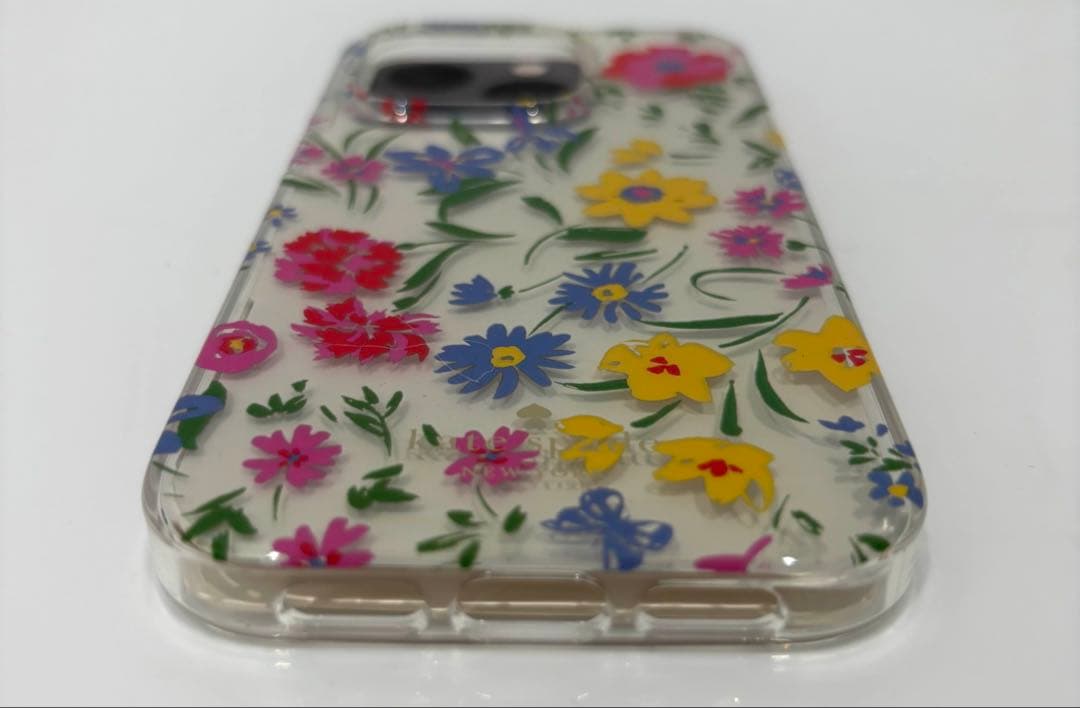 ☆美品☆ KATE SPADE iPhone14Proケース スマホリング付属