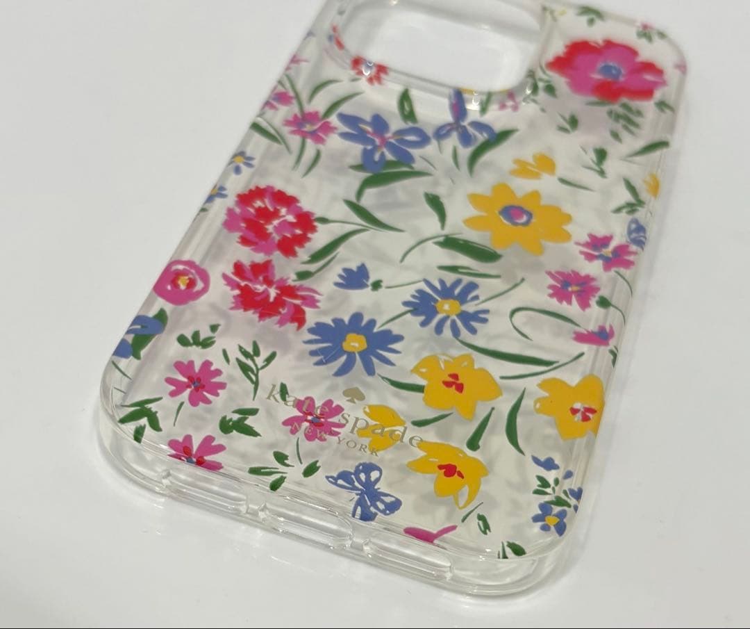 ☆美品☆ KATE SPADE iPhone14Proケース スマホリング付属