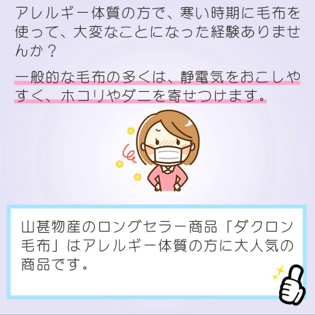 専用　新品箱あり♡ 山甚物産　ダクロン毛布　シングルサイズ