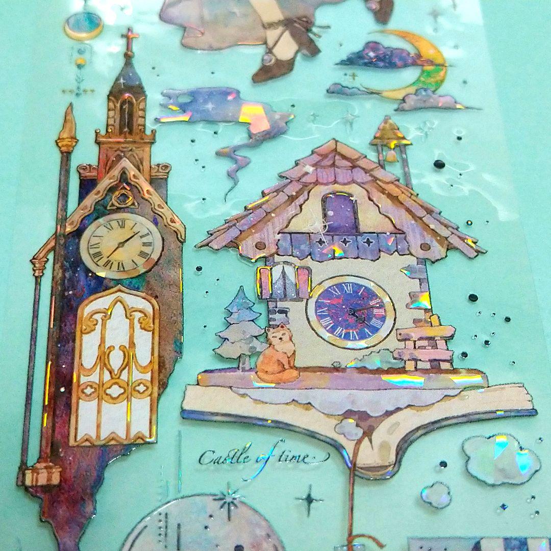 J606＃时空旅人(贝壳光)Menu切り売り海外人物マステ女の子