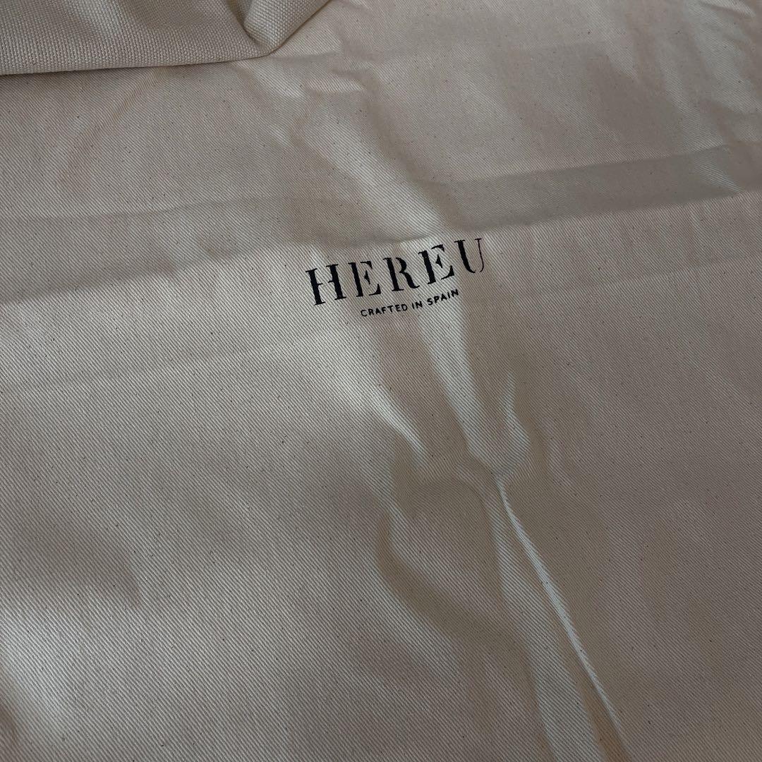 最終値下げ★美品　HEREU かごバッグ ナチュラル　ブラック