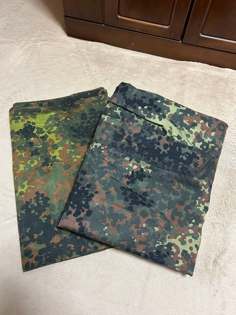 【特別仕様】ドイツ軍幕フレックターンカモ パップテント&専用フレームポール&かや