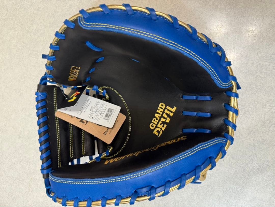 【未使用•タグ付き】ワールドペガサス キャッチャーミット 軟式 大人用 右投