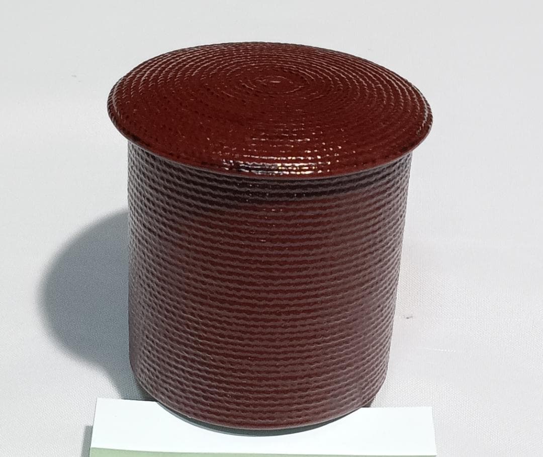 茶道具　輪島塗　秋峰作　乾漆縄目金輪寺棗　超美品！！