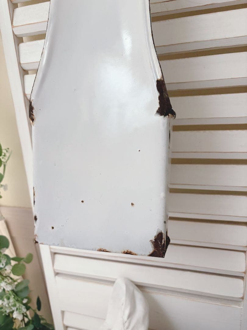 アンティーク☆ホーローブラシホルダー　イギリス