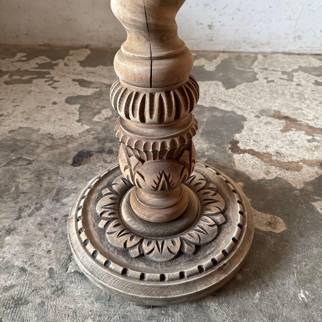 ビンテージ サイドテーブル　フラワースタンド　花台　剥離