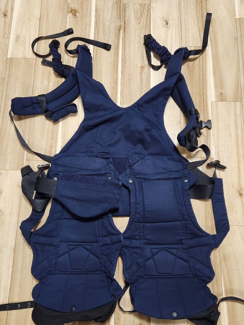 【ふくちゃん】ふたご抱っこひもナップナップ 双子用 ネイビー 抱っこ紐