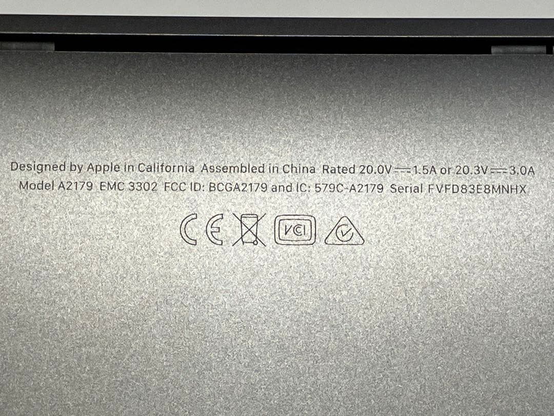 MacBook本体 MacBook Air 2020 intel core i5 8GB/256GB