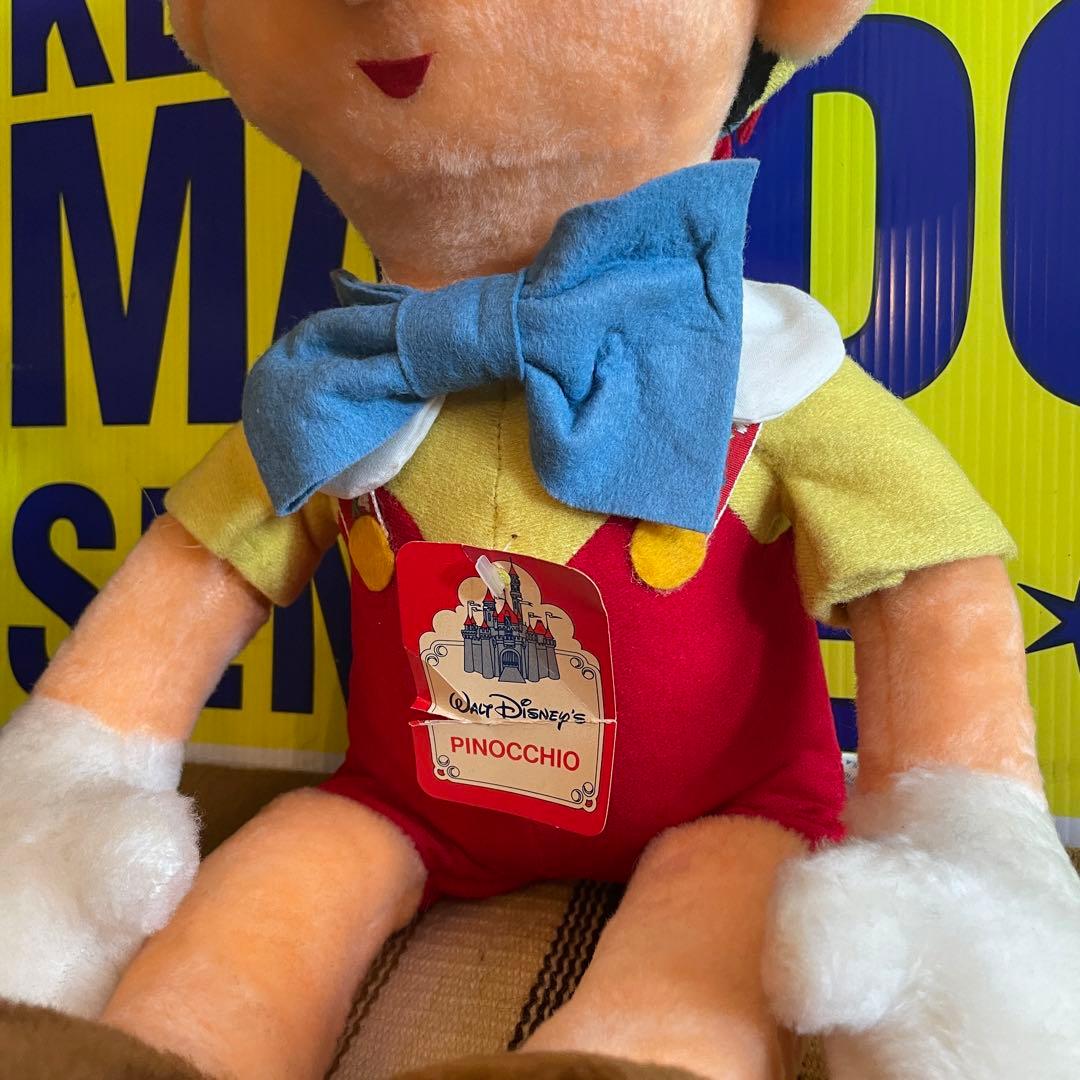 レアBIG！70's ウォルトディズニーピノキオ人形　アメリカアンティークUSA