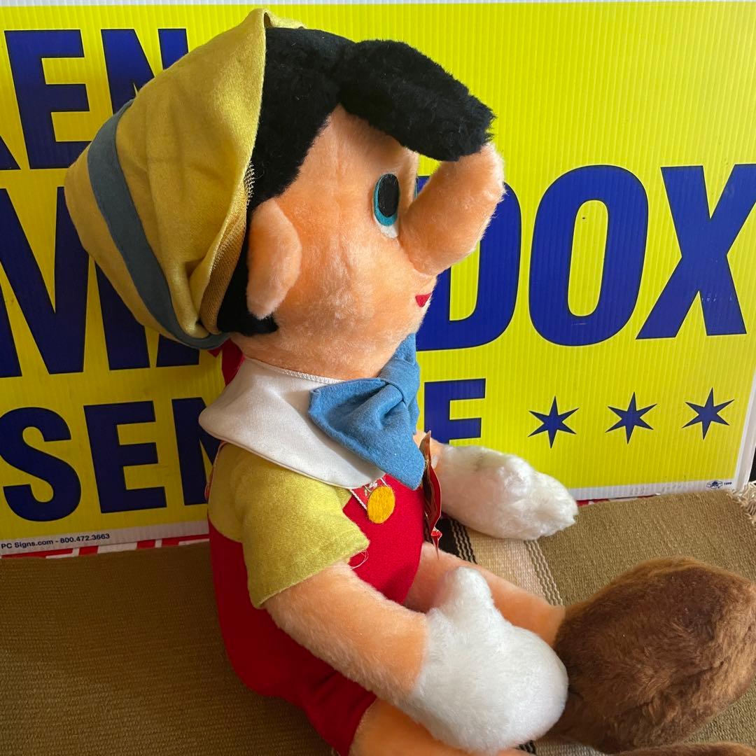 レアBIG！70's ウォルトディズニーピノキオ人形　アメリカアンティークUSA