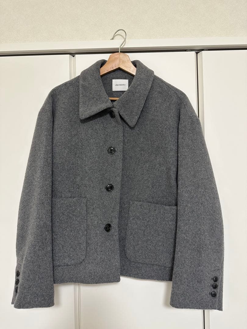 URBAN RESEARCH ウールモッサショートコート