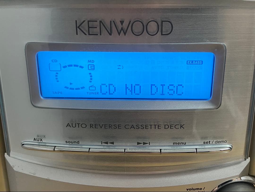 【KENWOOD/ケンウッド】カセット MD CD ミニコンポ LS-SH3