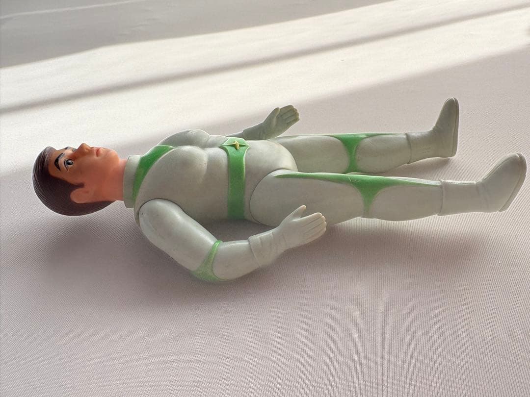 【希少】ブルマァク ミラーマン 面取れ ソフビ 当時物 円谷プロ マスクなし