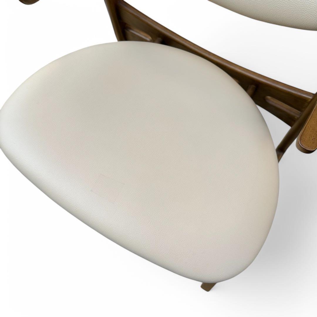 美品 低座椅子 キャスパーチェア CAチェア 400R-BE 天然木