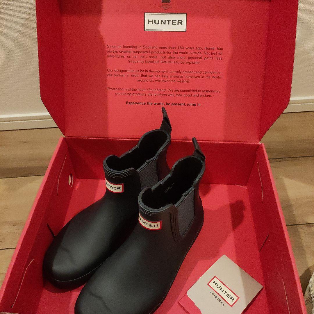 【新品】HUNTER ニューフィットオリジナルチェルシー　レインブーツ 23cm