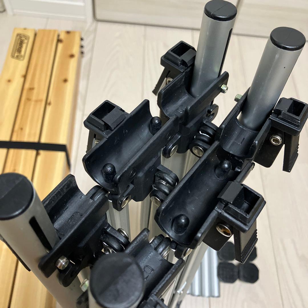 最終値下げ！Coleman☆ナチュラルウッドロールテーブル120