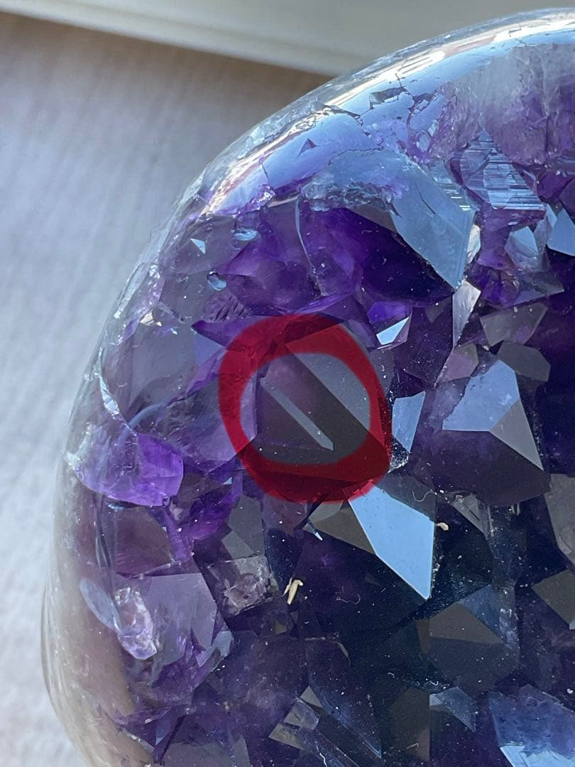 ウルグアイ産　 アメジストクラスター 置物　830g