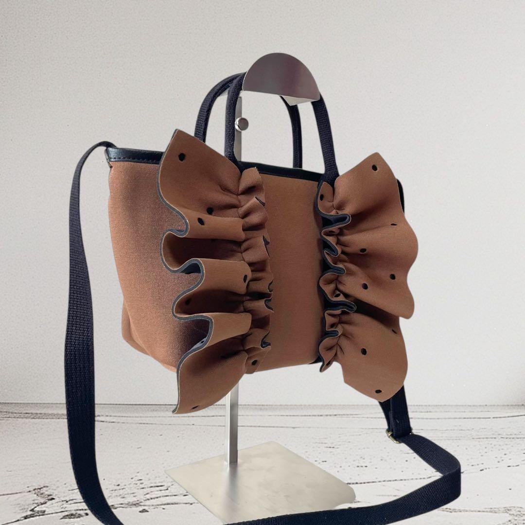 未使用級★ラプチャー ネイプルズラッフルミニ 2way クロスボディ ドット