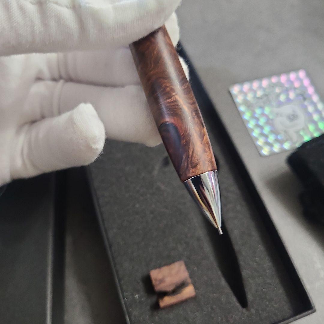 こぶた工房　サイアミーズローズウッド極上杢　シャープペンシル0.5ミリ　美品