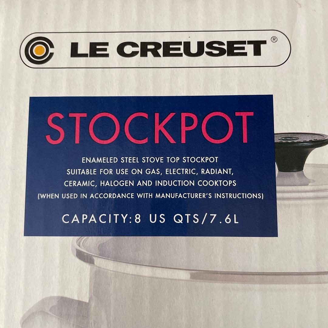 「新品」 LE CREUSET STOCKPOT WHITE