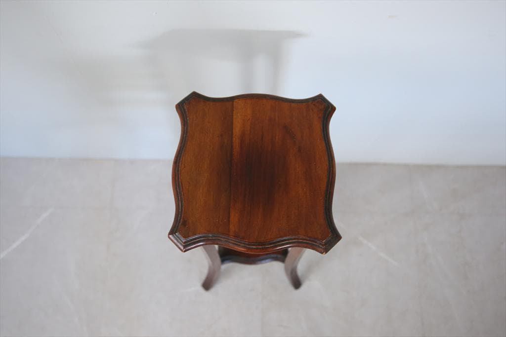 英国アンティーク木製フラワースタンド/花台/燭台/飾り棚テーブル(91-104)