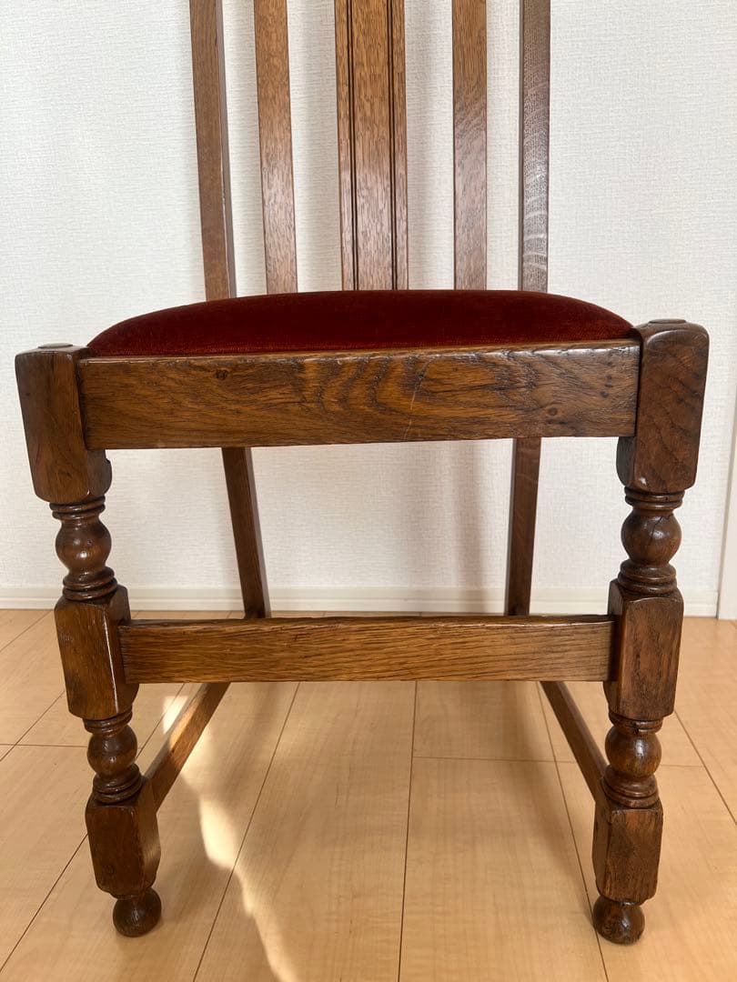 イギリス アンティーク 家具 ダイニング チェア オーク　椅子 英国