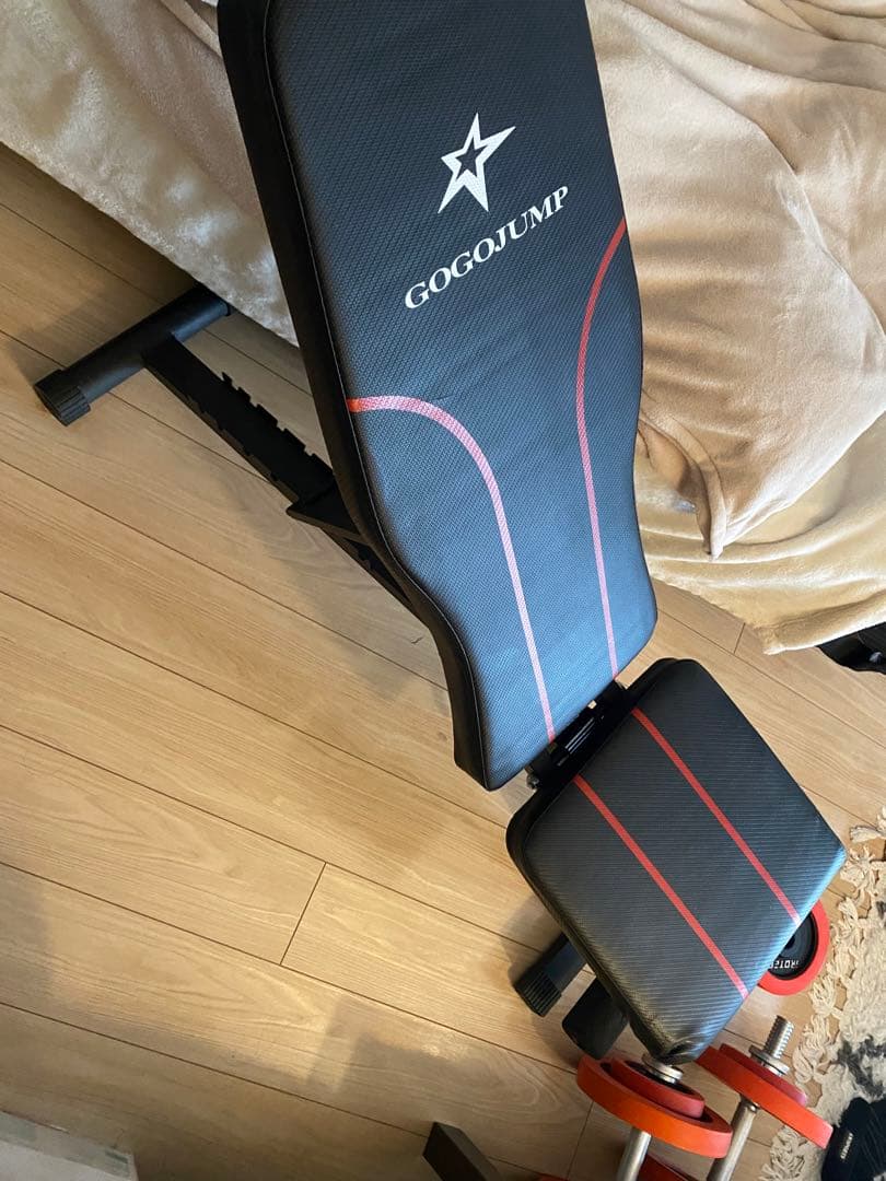 【東京引取限定】iROTEC 合計35kg ダンベルセット 折り畳みベンチ台付き