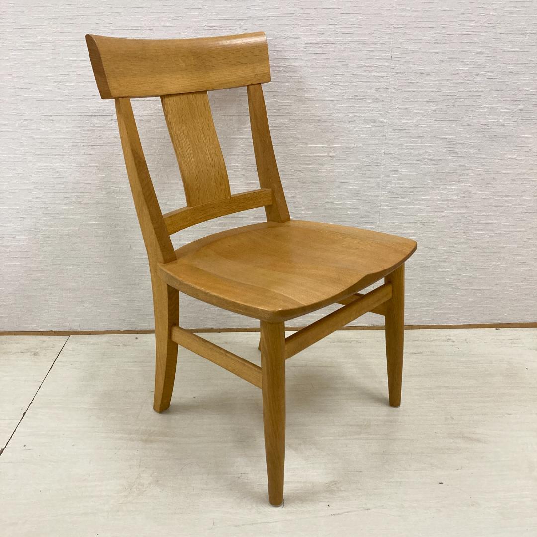 【柏木工】ナラ無垢材　ダイニングチェア 椅子　楢材