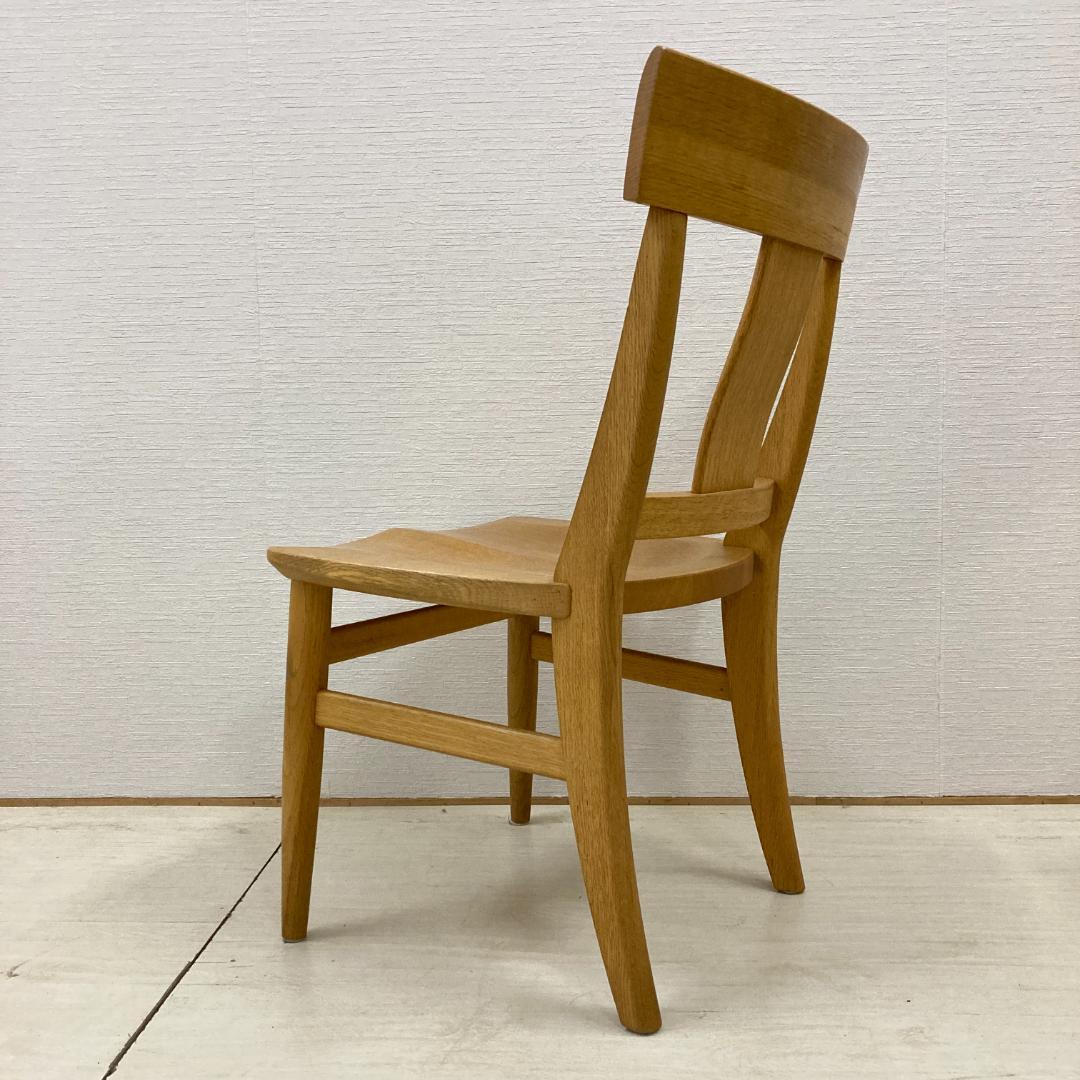 【柏木工】ナラ無垢材　ダイニングチェア 椅子　楢材