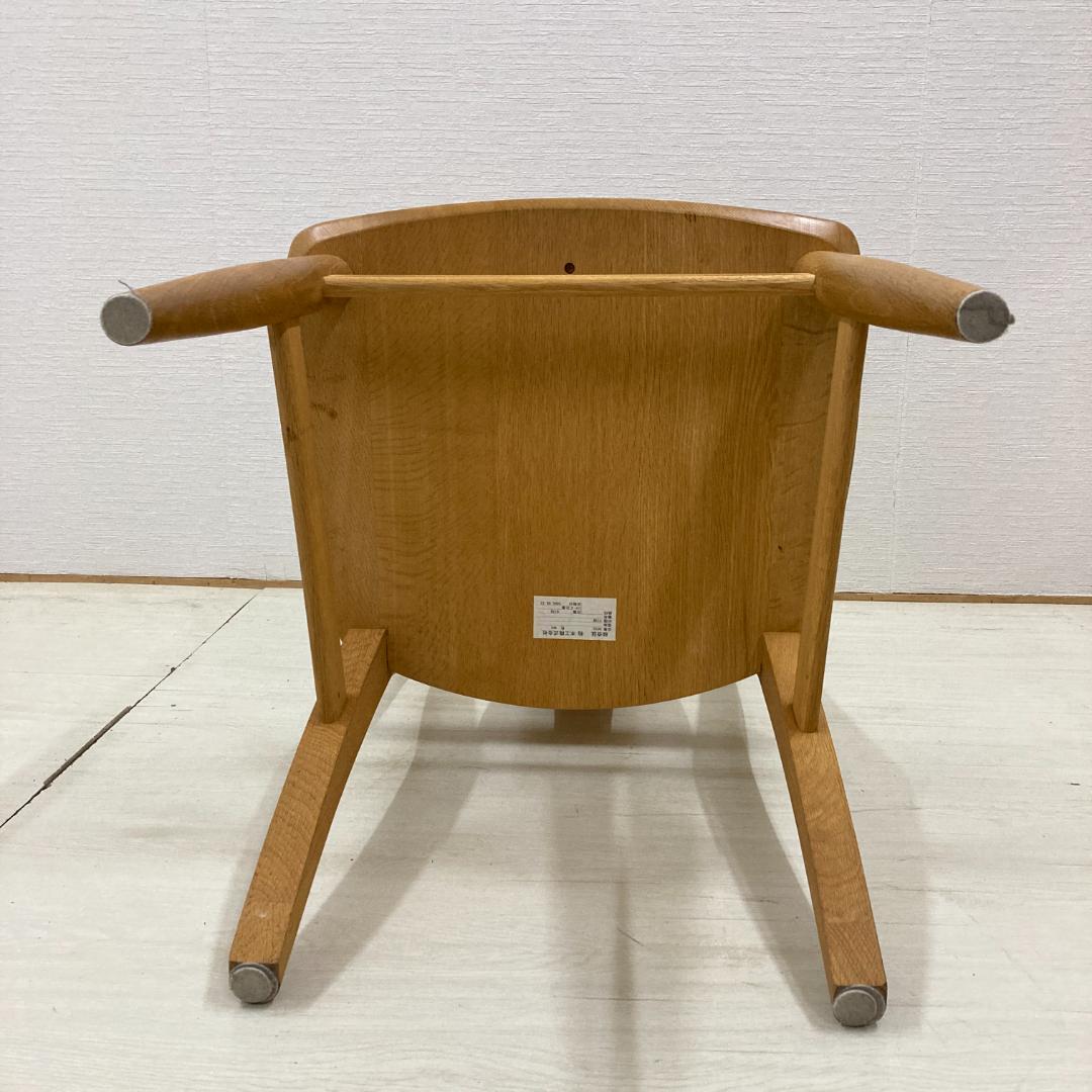 【柏木工】ナラ無垢材　ダイニングチェア 椅子　楢材