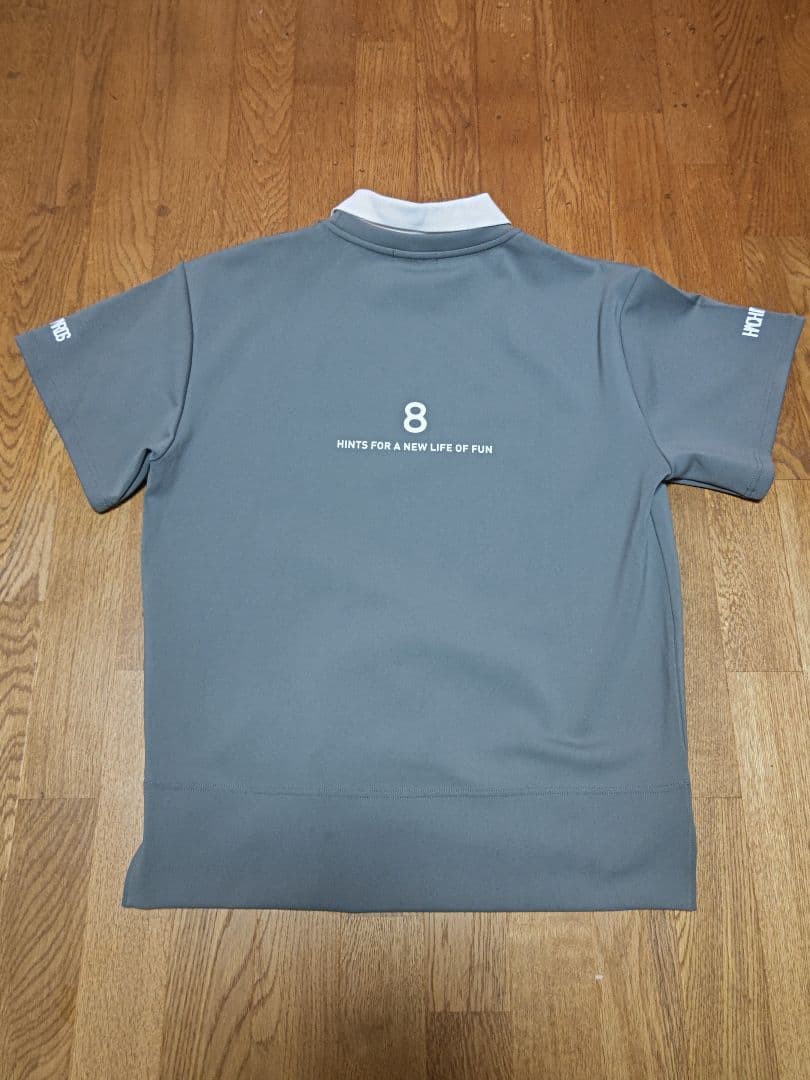 8YARDS モカグレー ポロシャツ サイズM ハチヤーズ 美品