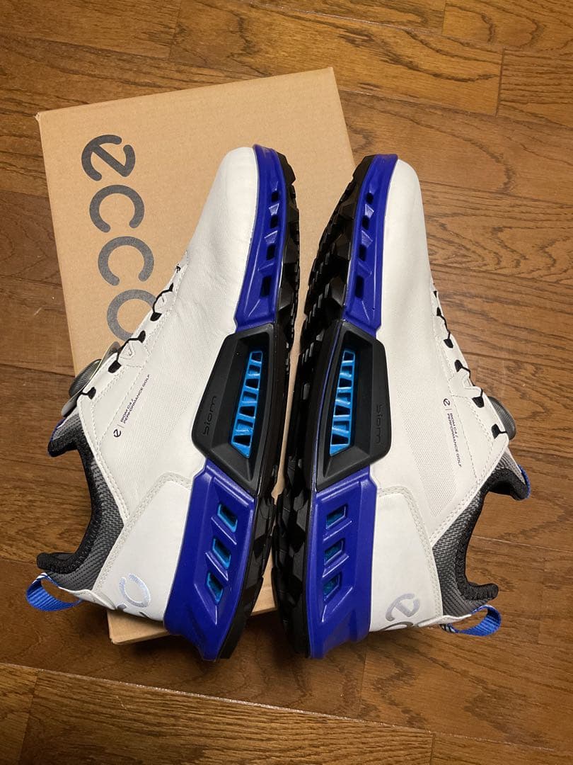eccoゴルフシューズ バイオム C4 ボア EU40 ホワイト/ブルー