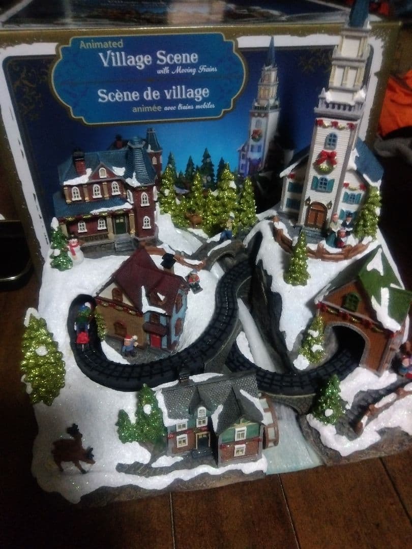 アニメーション付き村のシーン　コストコ　village scene