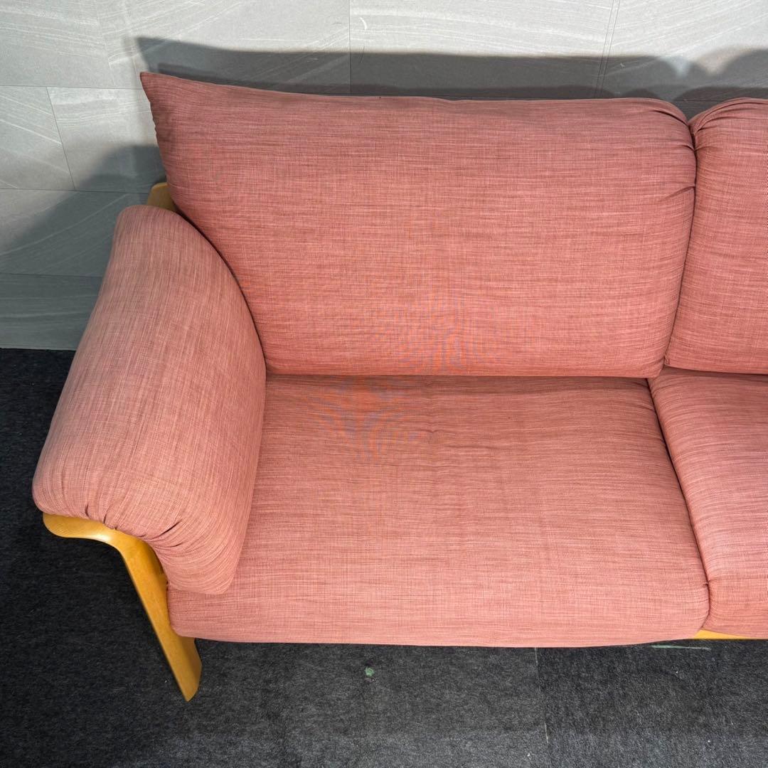 シラカワ ソファ 布張り 3P ラプトおしゃれ 木製フレーム d4606