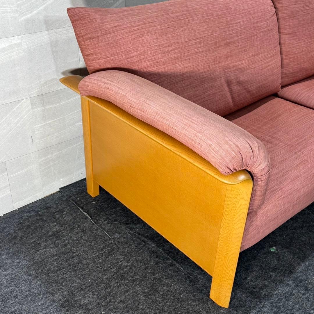 シラカワ ソファ 布張り 3P ラプトおしゃれ 木製フレーム d4606