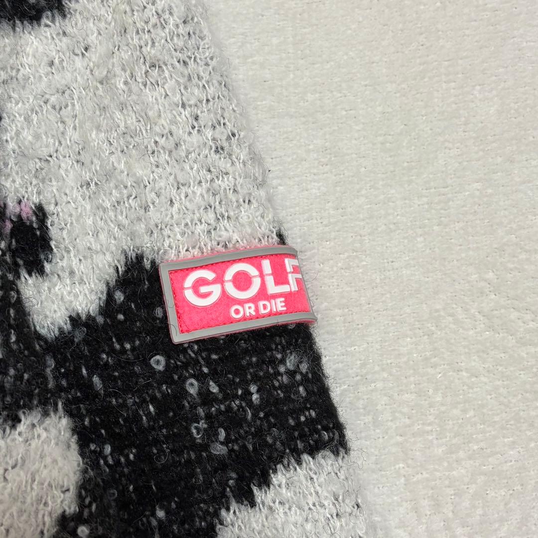 MARK&LONA マーク＆ロナ カモフラ柄 ニットスカルワッペン サイズ36