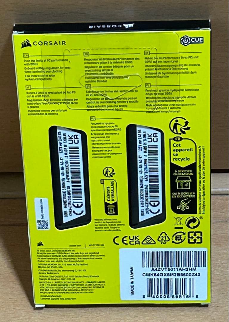 【めい】 CORSAIR デスク用メモリ 64GB(32GBx2)