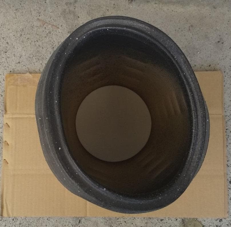 【信楽焼 傘立】窯変たわみ傘立