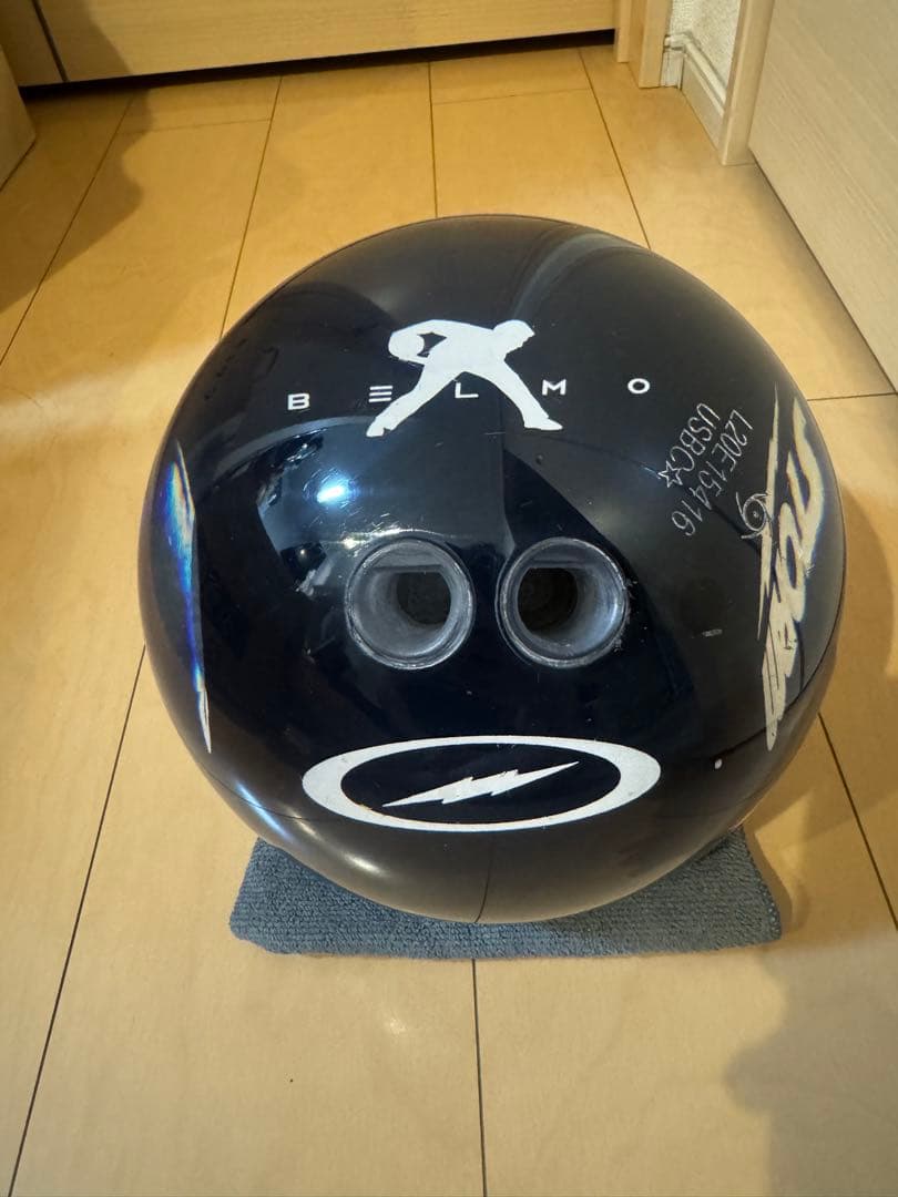 ボウリングボールSTORM クリアストーム ベルモ ブラック15ポンド