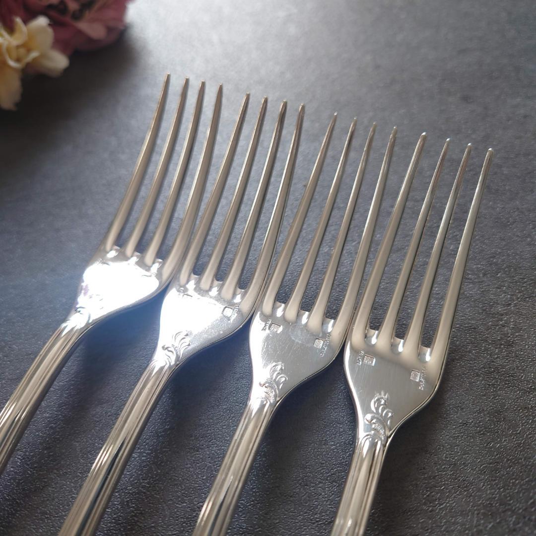 美品 希少 クリストフル マルリー デザートフォーク 4点
