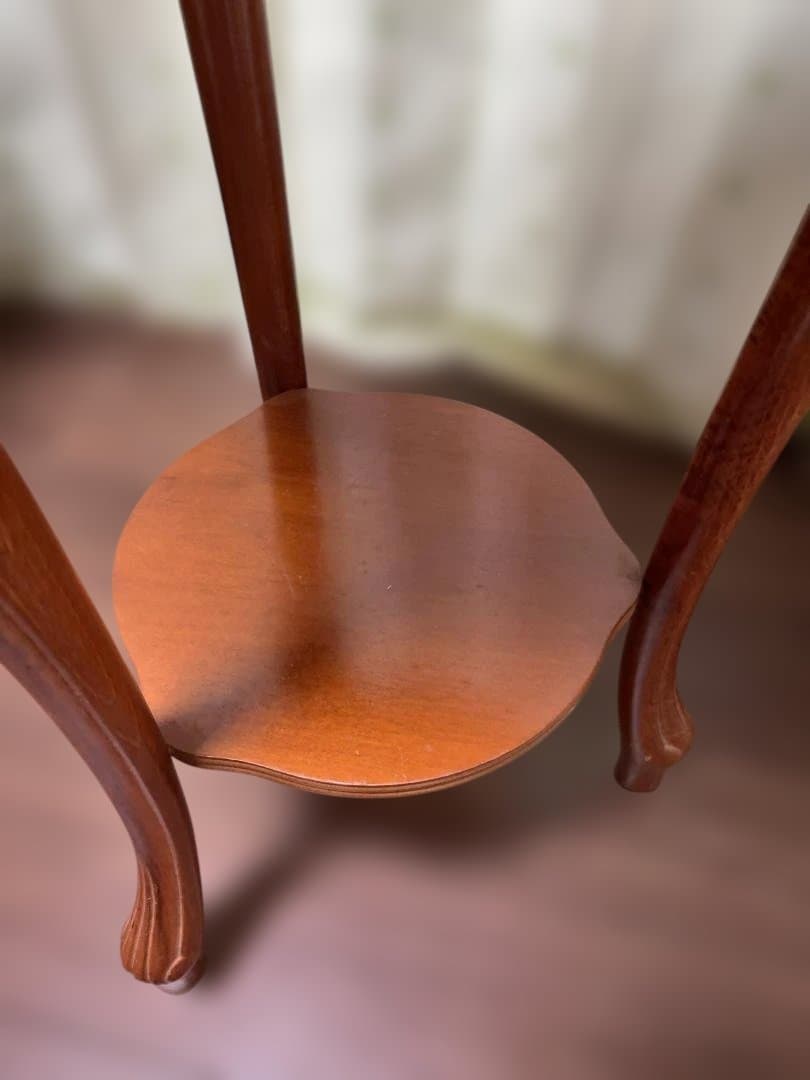 大理石 ヒビあり　サイドテーブル コンソールテーブル 花台 猫足　01b37