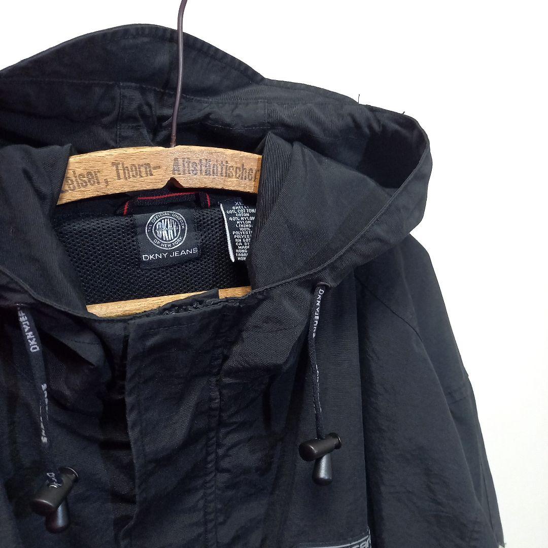 XL！90s DKNY JEANS 八の字ジップ モッズパーカー モッズコート
