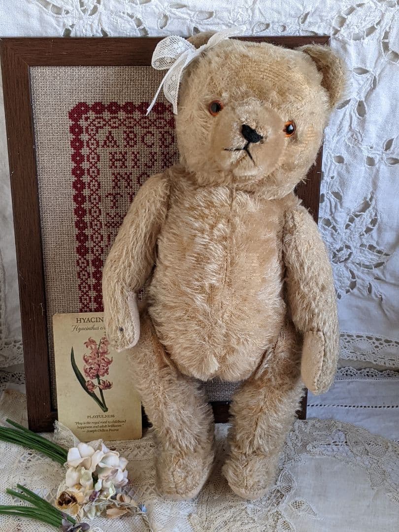 【s】アンティークベア　アンティークテディベア　ハーマン