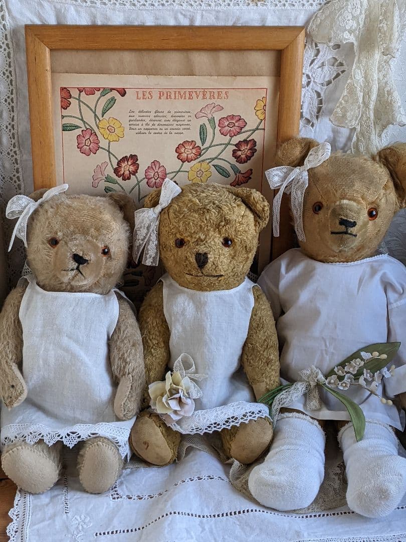 【s】アンティークベア　アンティークテディベア　ハーマン