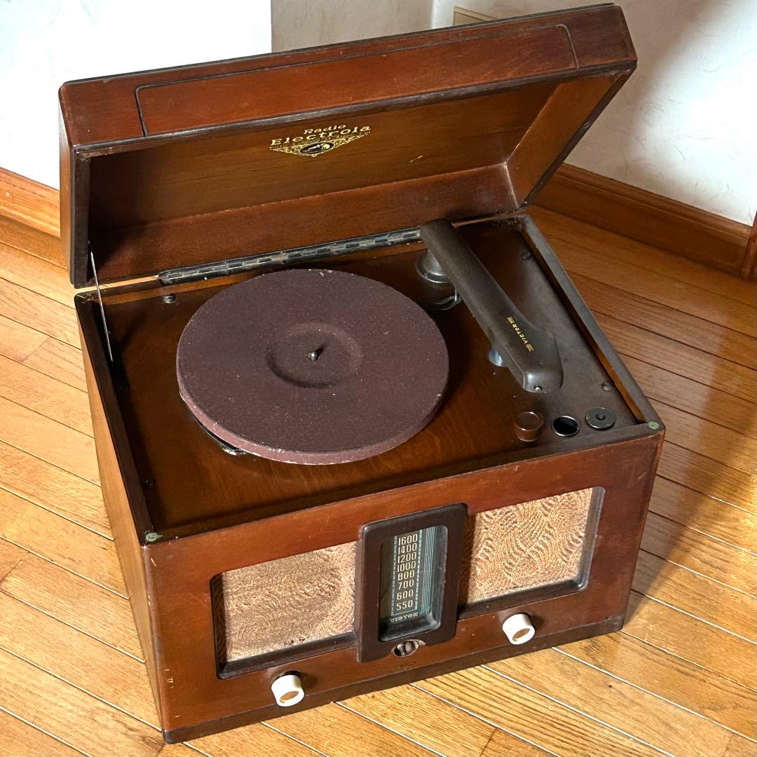 日本ビクター SRE-15 卓上電蓄　真空管ラジオ　昭和レトロ　1947年製